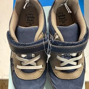 Stride Rite Kids' Blue and Tan Shoes